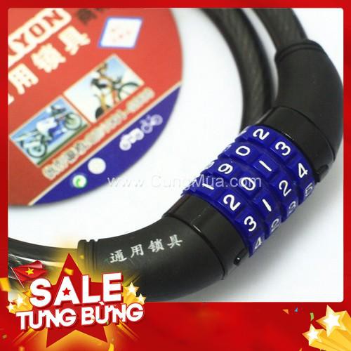 [Freeship] Khóa xe đạp 4 số TONYON TY417- dây cáp đổi mã