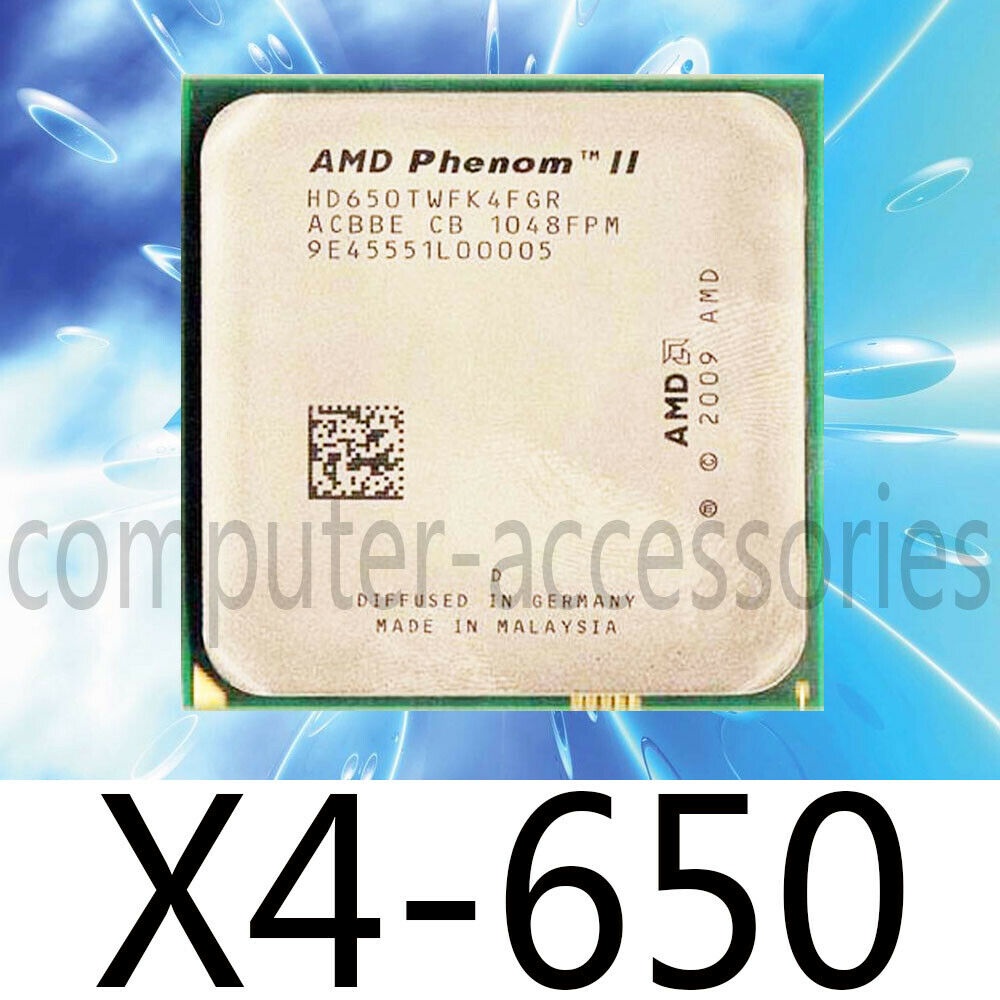 Ổ cắm điện AMD Athlon II X4-650 3.2GHz 4 kênh AM3 95W