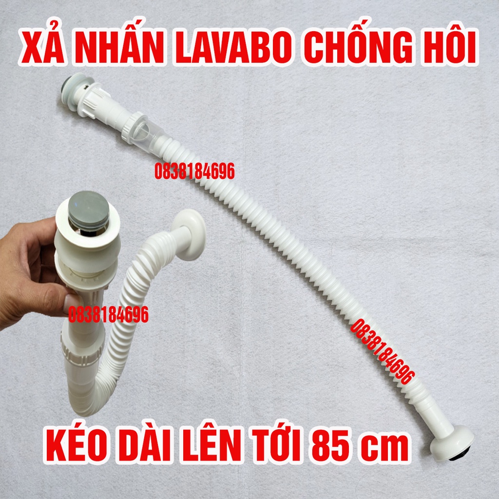 Bộ xả lavabo ruột gà nhấn màu xám đẹp. bộ xả ruột gà nhấn xám