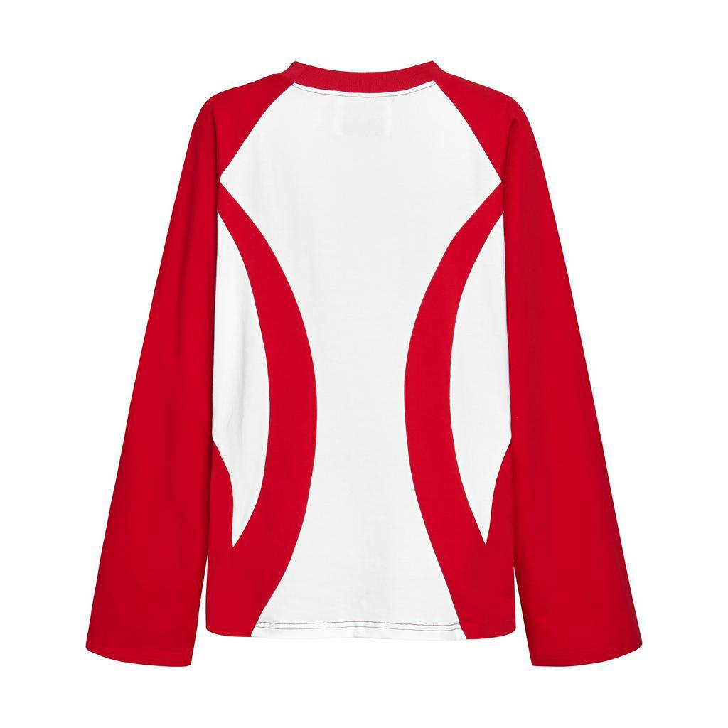 Áo thun dài tay raglan phối đỏ | KAC FOC RAGLAN LS