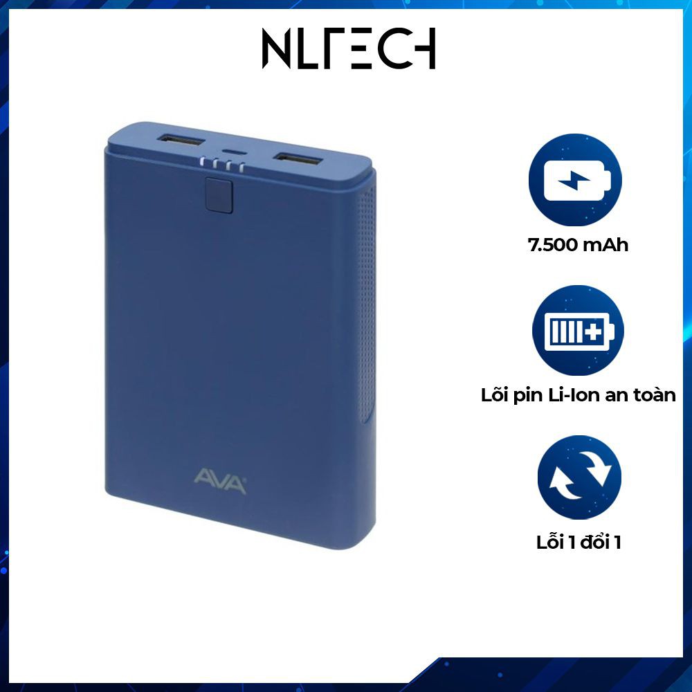 PIN SẠC DỰ PHÒNG 7500mAh - Lỗi đổi mới trong 30 ngày.