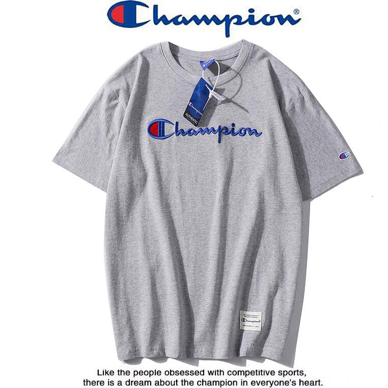 Áo thun ngắn tay in chữ Champion thời trang cho cả nam và nữ | BigBuy360 - bigbuy360.vn