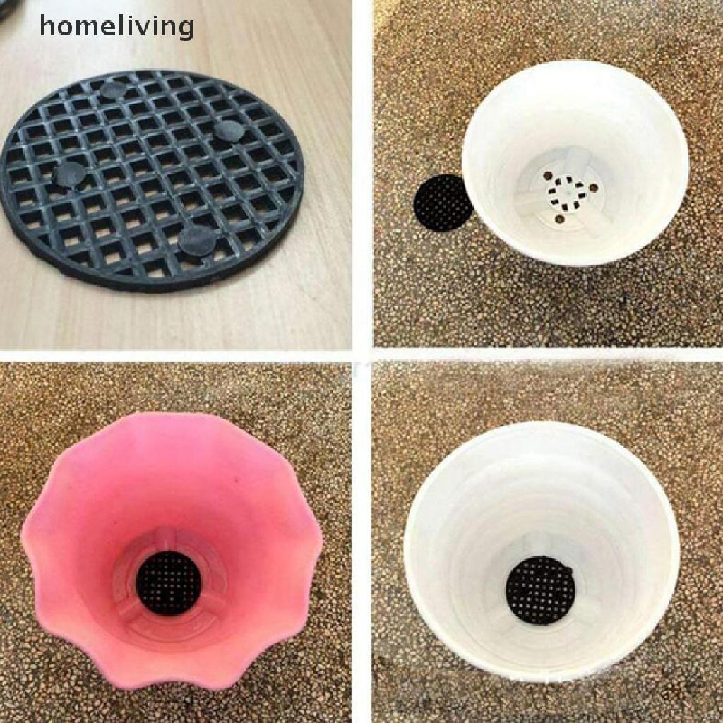 Bộ 10 Tấm Lưới Lót Đáy Chậu Hoa Thoáng Khí Chống Rò Rỉ Tiện Dụng