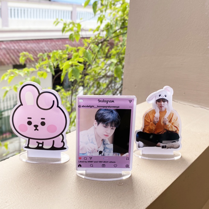 Bộ 3 tượng BTS BT21 kích cỡ nhỏ dùng trang trí