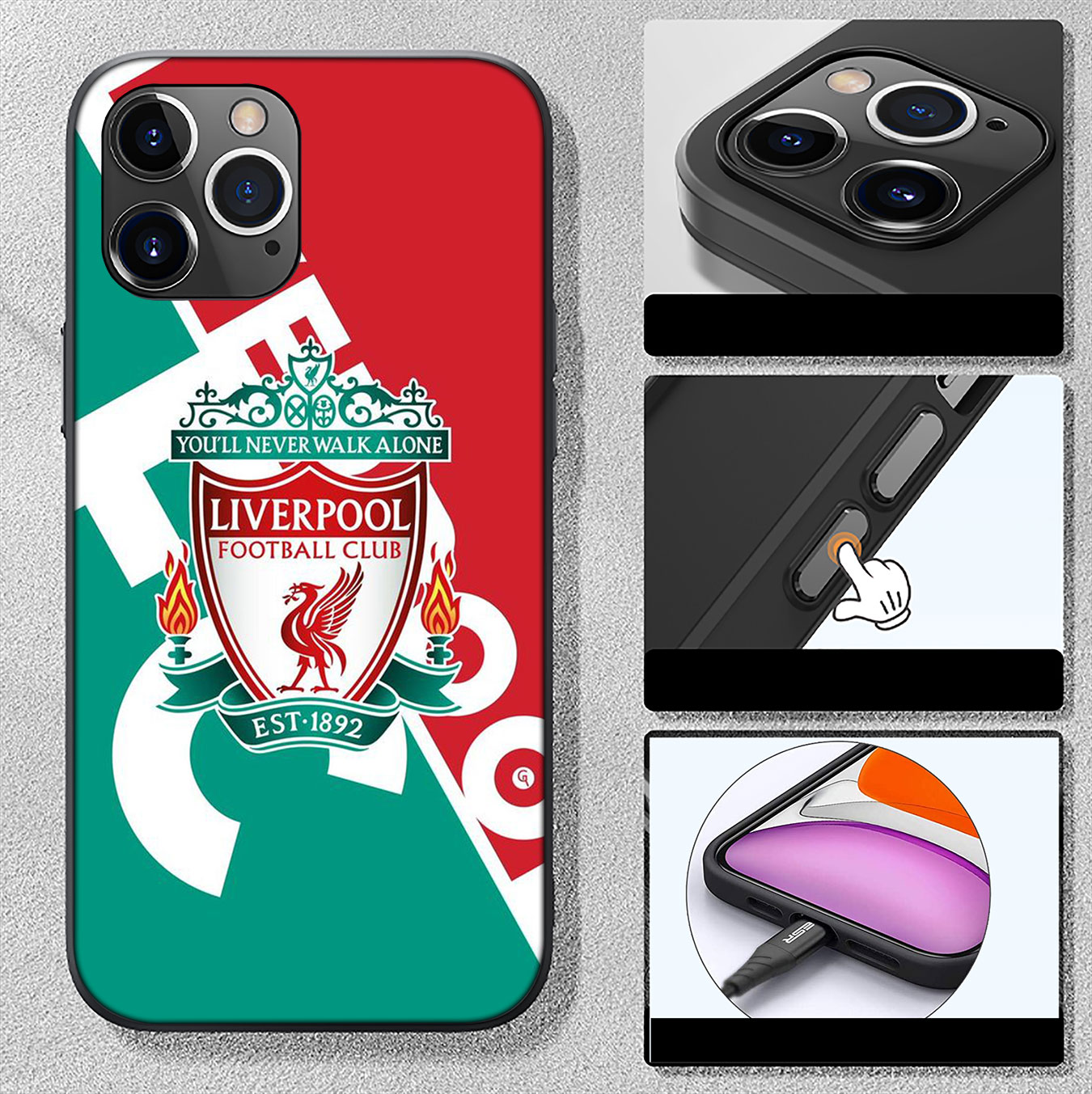 Ốp Điện Thoại Silicon Mềm Hình Logo Liverpool Màu Đỏ A116 Cho Samsung Galaxy S21 Ultra S8 Plus M62 F62 A32 A52 A72 A12 S21 + S8 + S21Plus