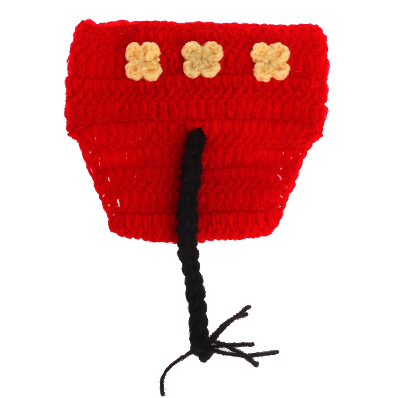 Set Mũ Tai Chuột + Quần Dài Dệt Kim Dễ Thương Cho Trẻ Sơ Sinh