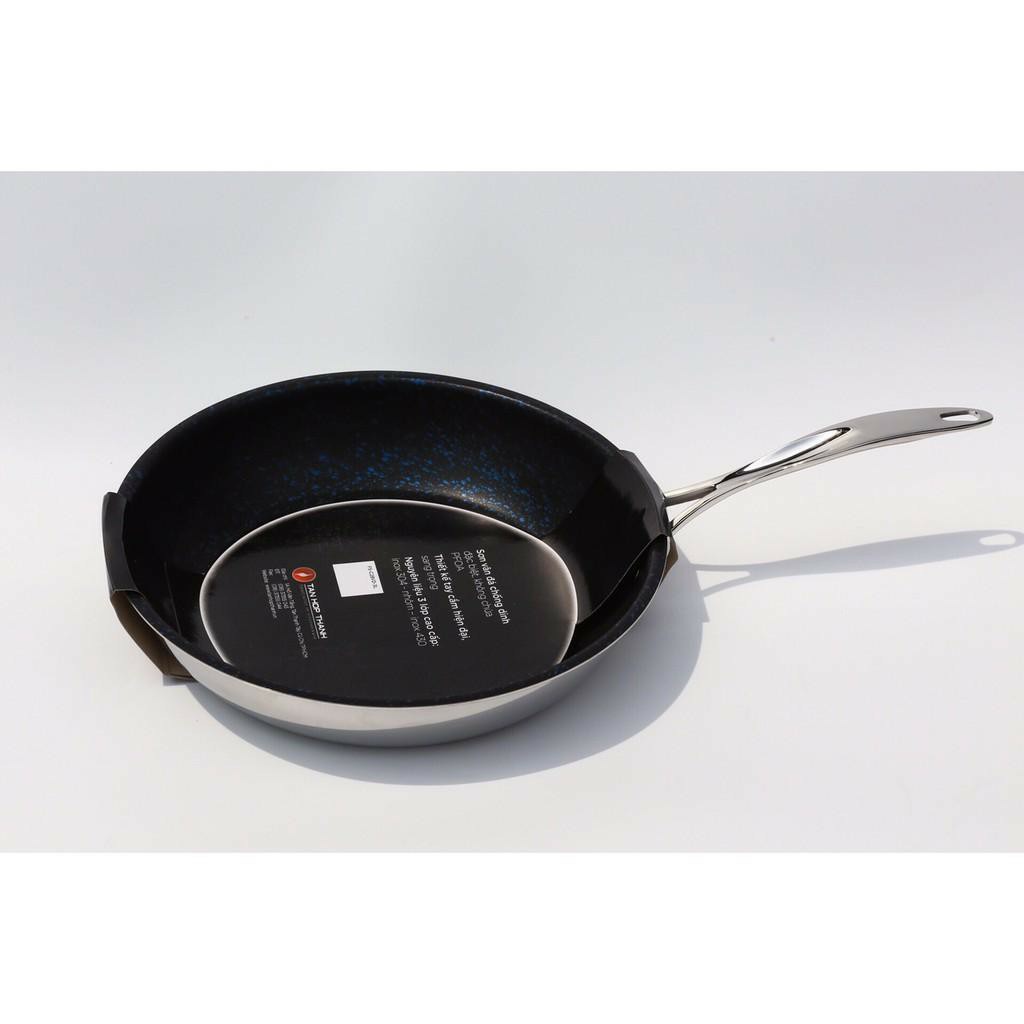 Chảo chống dính cao cấp bếp từ 3 lớp vân đá inox 304  Fivestar Standard24, 26cm.tặng 5 muỗng inox