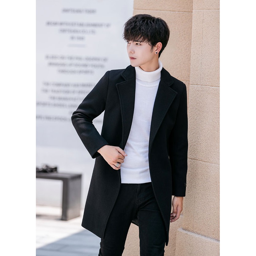 Áo khoác dạ nam dáng dài A171 | BigBuy360 - bigbuy360.vn