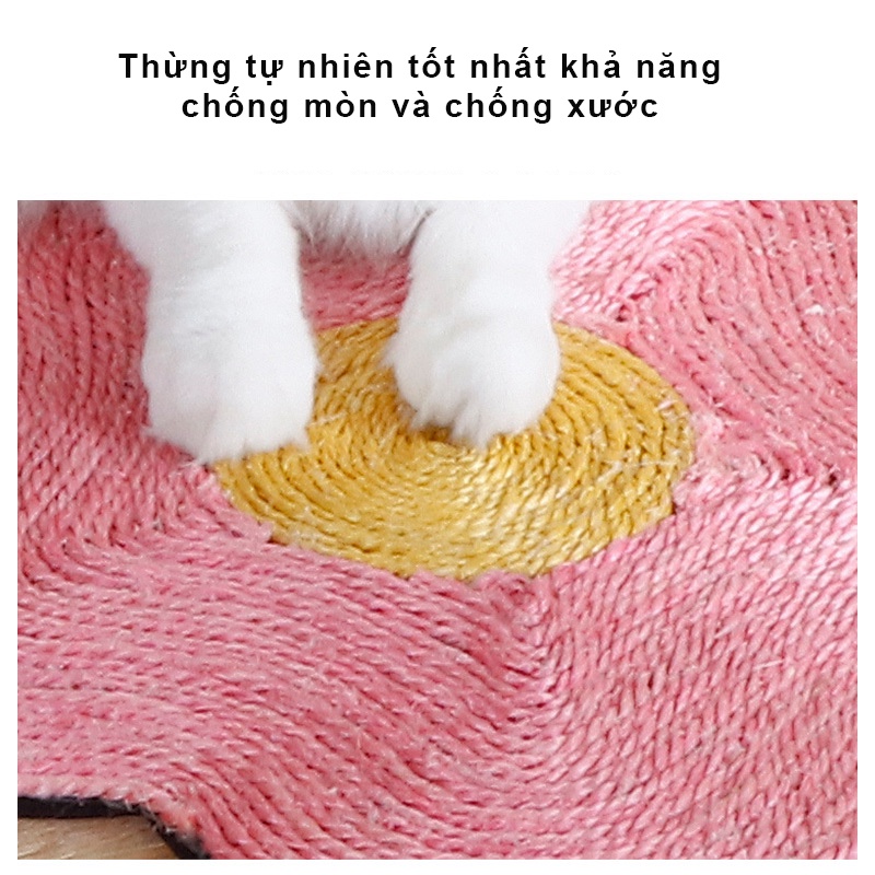 Bàn cào móng cho mèo Hipipet siêu bền 24 tháng tiết kiệm bảo vệ môi trường đa dạng màu sắc phong cách