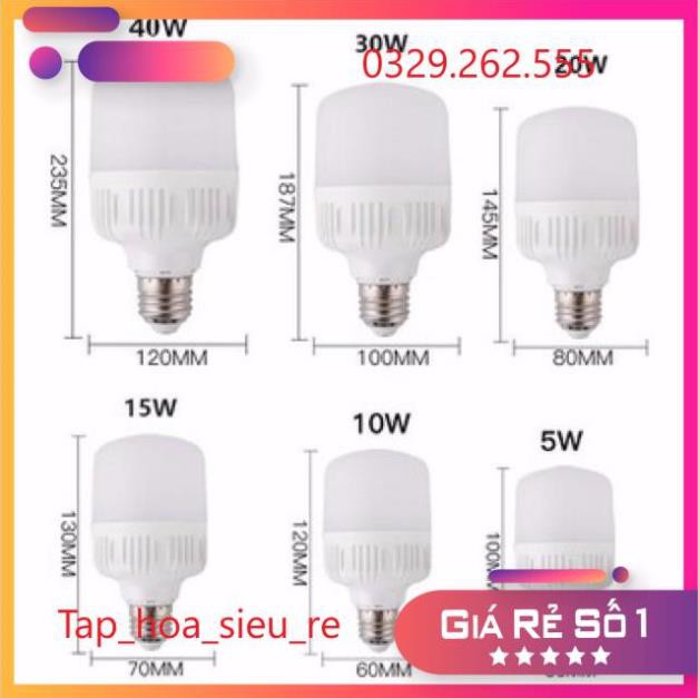 (Rẻ Vô địch) Bóng đèn Led trụ siêu sáng siêu tiết kiệm điện
