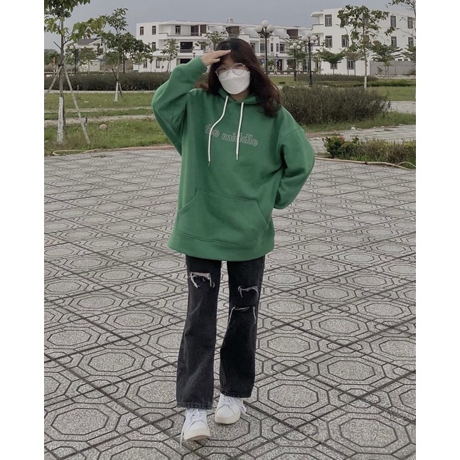 Áo Hoodie 3D THEMIDDLE (chất nỉ bông, thêu nổi) | BigBuy360 - bigbuy360.vn