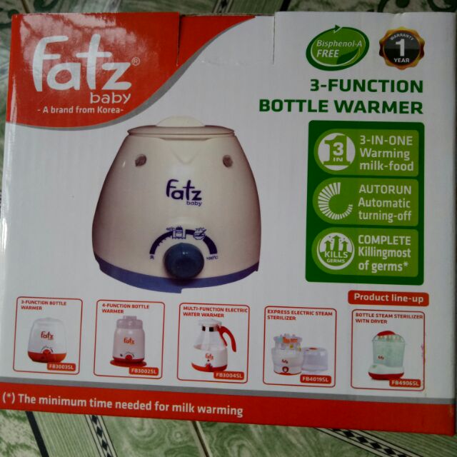 Máy hâm sữa Fazt 3 chức năng