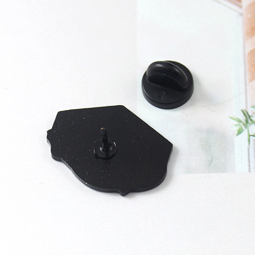 Ghim cài áo bằng kim loại tráng men họa tiết chữ tiếng anh If I Fits I Sits