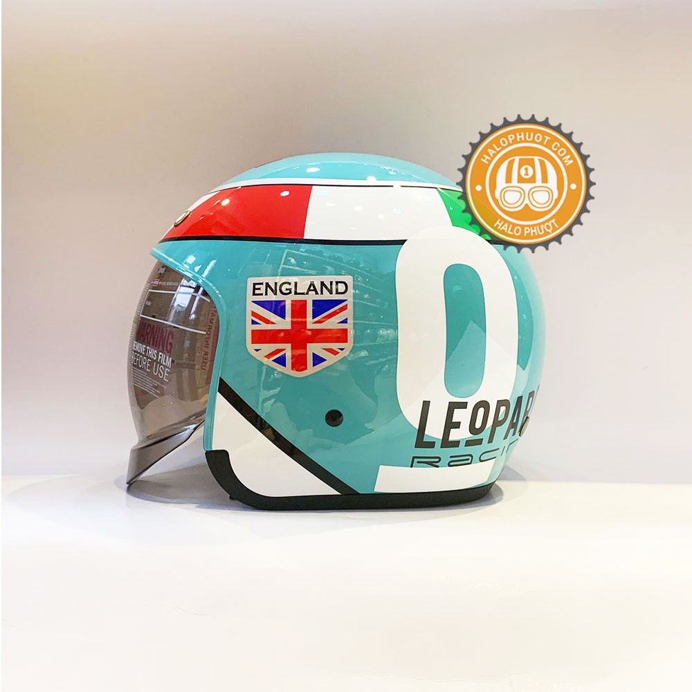 Nón bảo hiểm 3/4 kính âm Royal M139 tem (tặng balo rút)