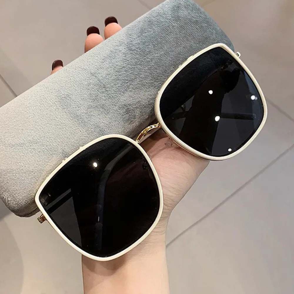 Kính mát phân cực chống tia UV400 màu trắng/đen phong cách thể thao cho nam và nữ