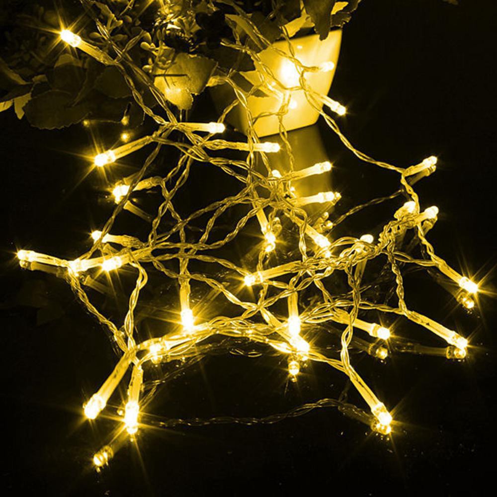 Bộ 3 Dây Đèn Led Fairylight Không Chớp Dài 8 Mét 50 Bóng Đom Đóm Vàng Nắng, Trang Trí Noel, Tết, Quán Cafe, Decor Nhà