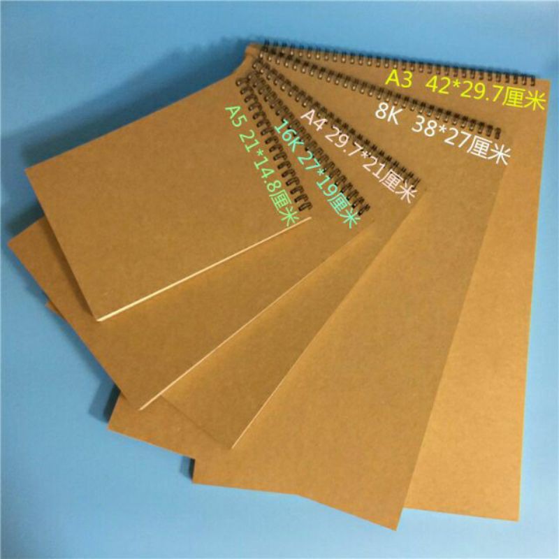 Sketch book, Sổ vẽ màu nước a5 loại đẹp 15*21cm (30 tờ)