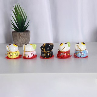 BỘ 5 TƯỢNG MÈO MAY MẮN