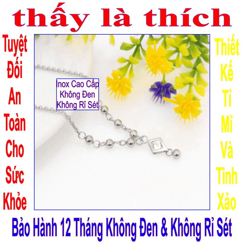 Bộ trang sức hàn quốc nữ dây cách điệu bi mặt hình thoi - Giá bán trên = 2 món như hình - Cam kết 1 đổi 1 nếu đen