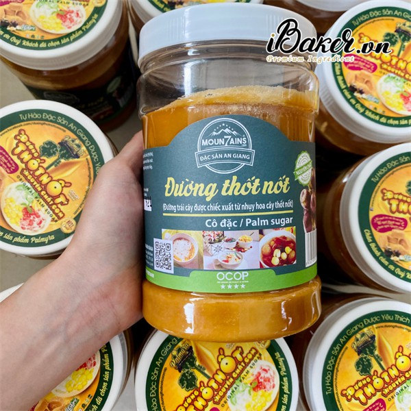 Đường thốt nốt dạng sệt Moun7ains hũ 1kg
