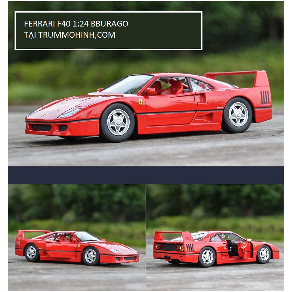 Xe mô hình Ferrari F40 1:24 Bburago