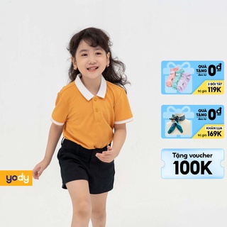 Áo Thun Polo Trẻ Em YODY. Sản Phẩm Cao Cấp Thoáng Mát, Êm Dịu, An toàn Cho Bé Trai và Bé Gái - KID4066