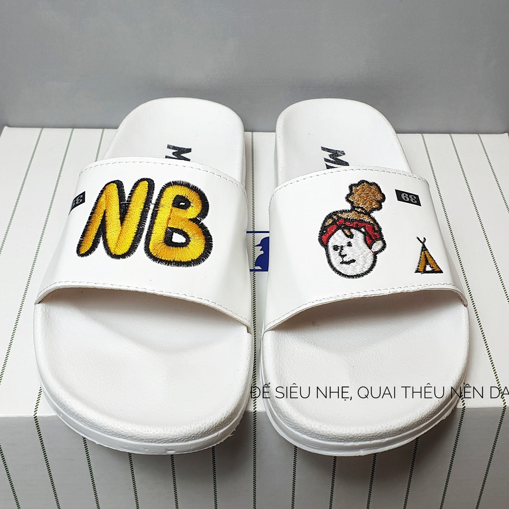 Dép nam nữ NB Quai thêu siêu dễ thương - size 35-42