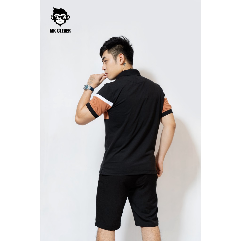 [Mã FAMALLT5 giảm 15% đơn 150K] Áo thun nam Polo có cổ phối màu sọc ngang MK CLEVER | BigBuy360 - bigbuy360.vn