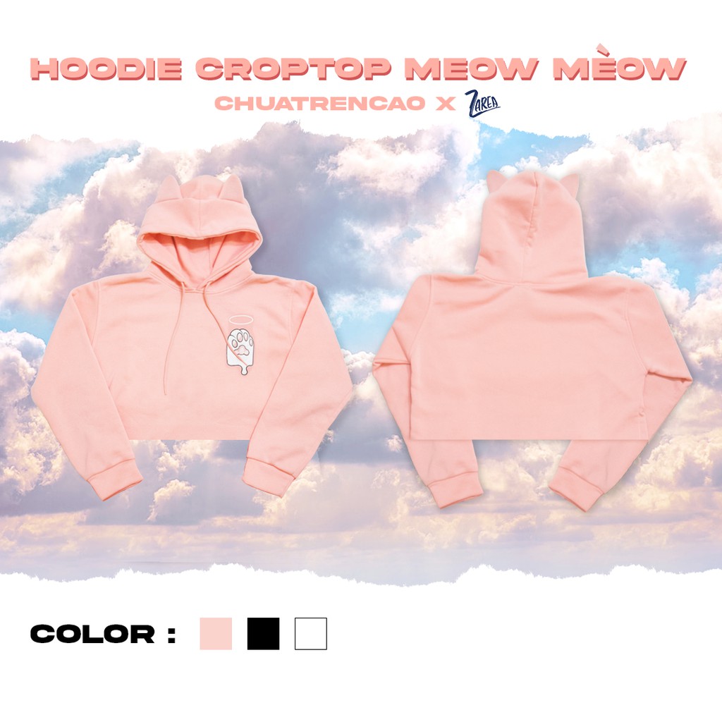 HOODIE TAI MÈO MEOW MÈOW @CHUATRENCAO