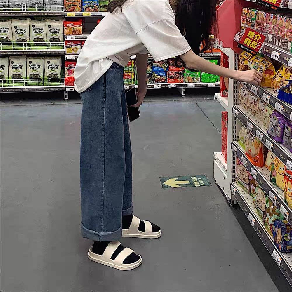 Dép bánh mì cao su 2 quai trơn