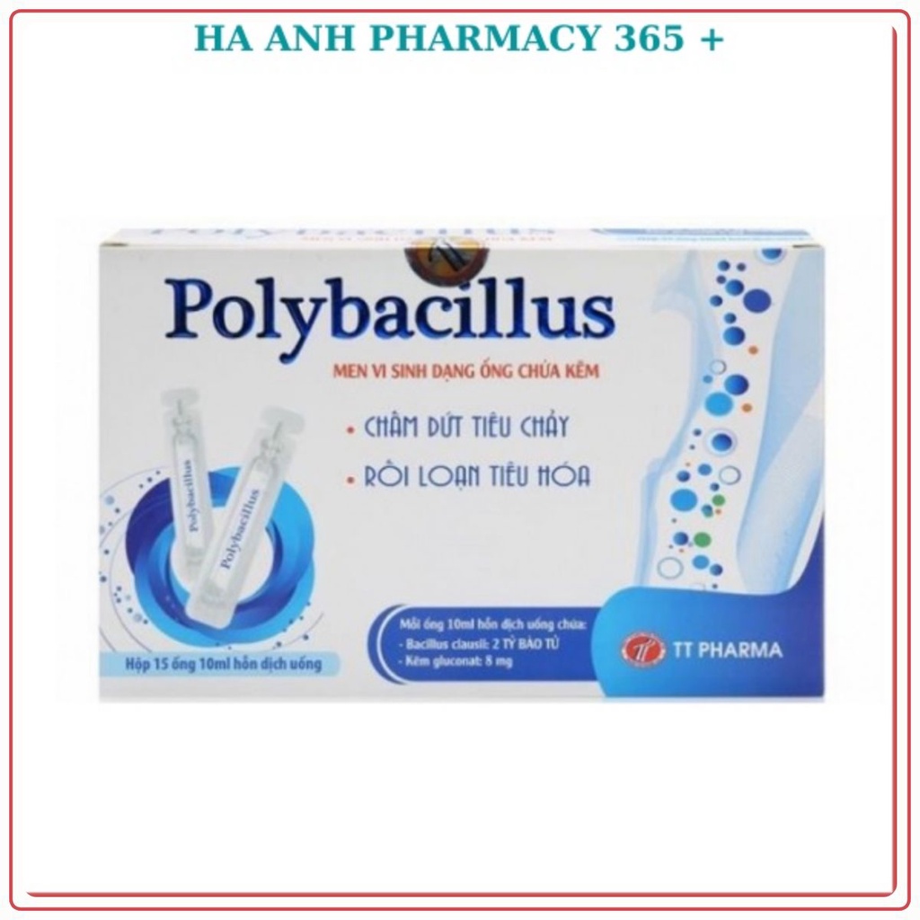 Men tiêu hóa dạng nước - POLYBACILLUS - Phòng ngừa và hỗ trợ điều trị tiêu chảy, rối loạn tiêu hóa.