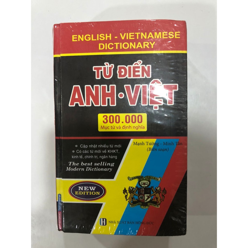 Sách Từ điển Anh Việt 300000 Mục từ và định nghĩa (bìa cứng)