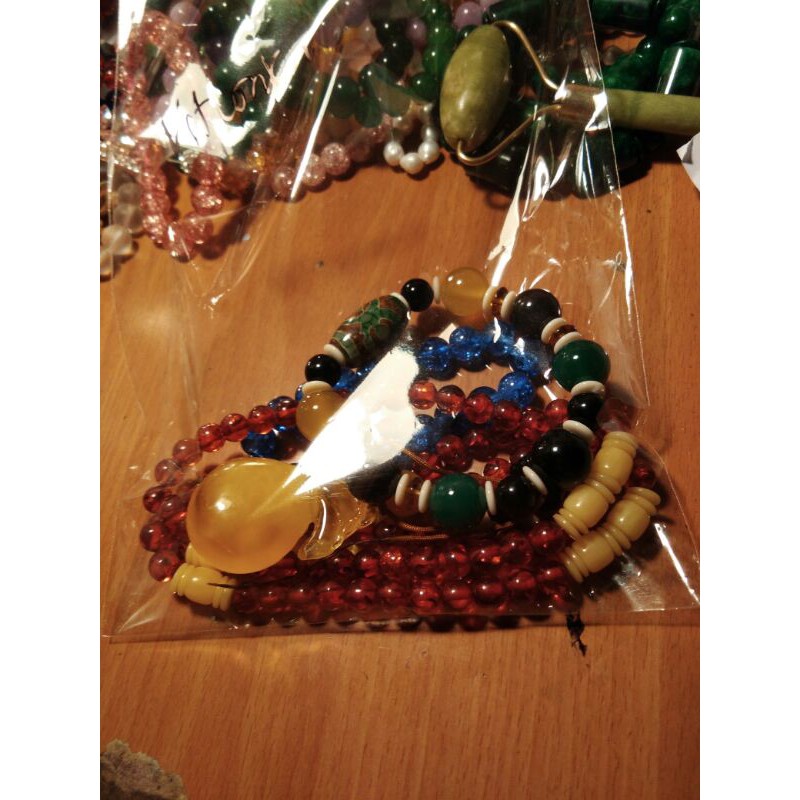 Dzi 7 mắt phong hóa,sâu tuổi tết chỉ handmade