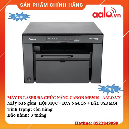 MÁY IN LASER ĐA CHỨC NĂNG CANON MF3010 ĐÃ QUA SỬ DỤNG - AALO.VN