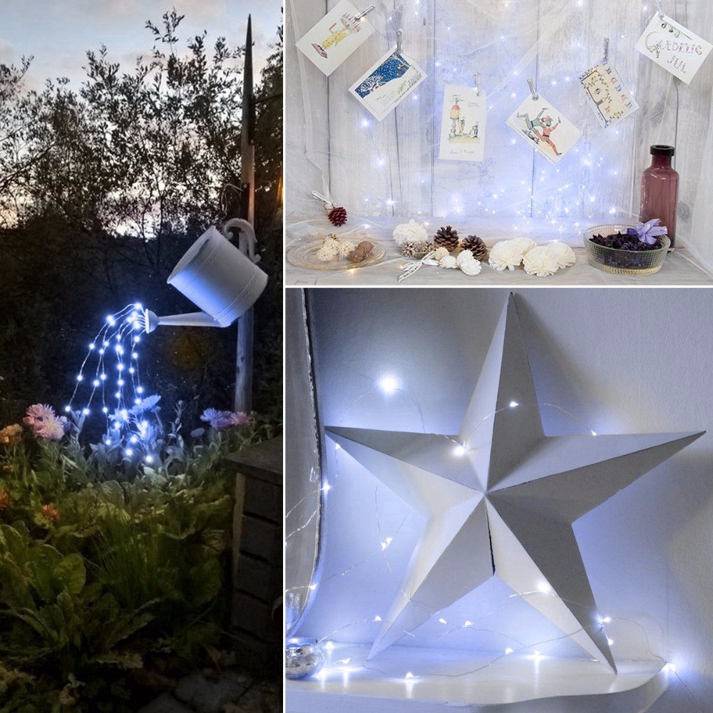 Dây Đèn Led 40m Năng Lượng Mặt Trời Chống Thấm Nước