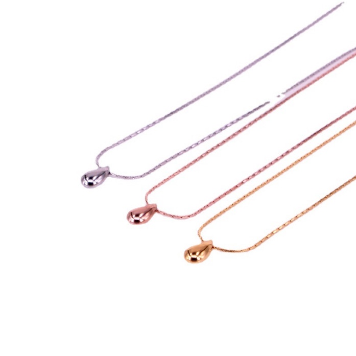 Dây Chuyền Giọt Nước 3D Titan Ko Han Rỉ TT 3928