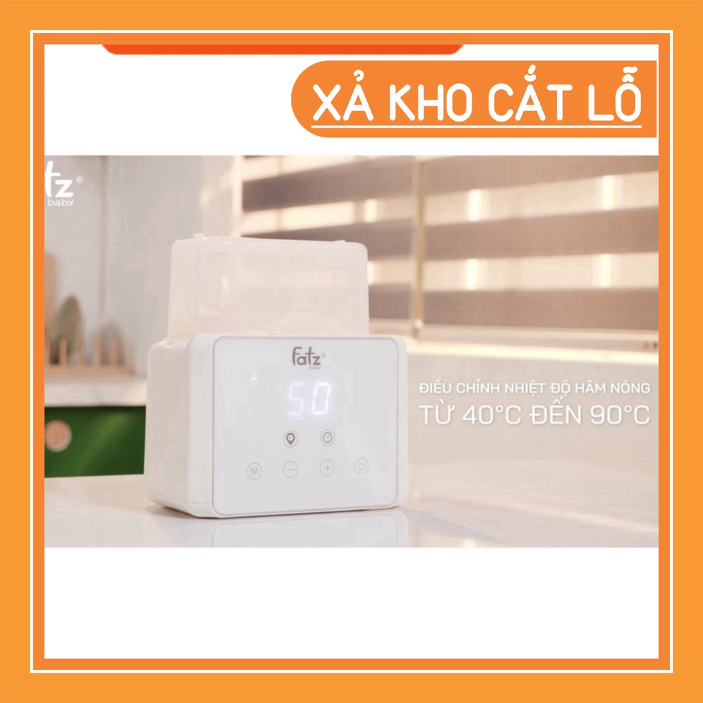 Máy tiệt trùng hâm sữa điện tử 2 bình sữa cổ rộng FatzBaby - Duo 3 - FB3093VN / FB3093 FLASH SALE