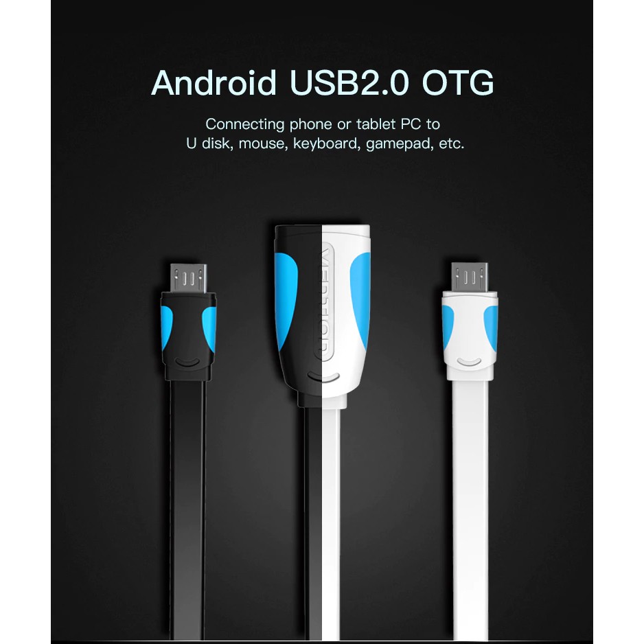 Cáp chuyển đổi USB 2.0 OTG sang Micro USB cho điện thoại Android