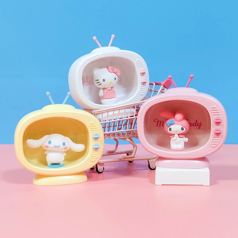 Sanrio đèn ngủ để bàn hình tv cinnamoroll mini dễ thương cho bé gái