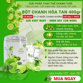 [Sỉ lẻ cực rẻ] Bột Chanh Hòa Tan Có Đường 400gr [Nhà Cung Cấp - Có Cam Kết]