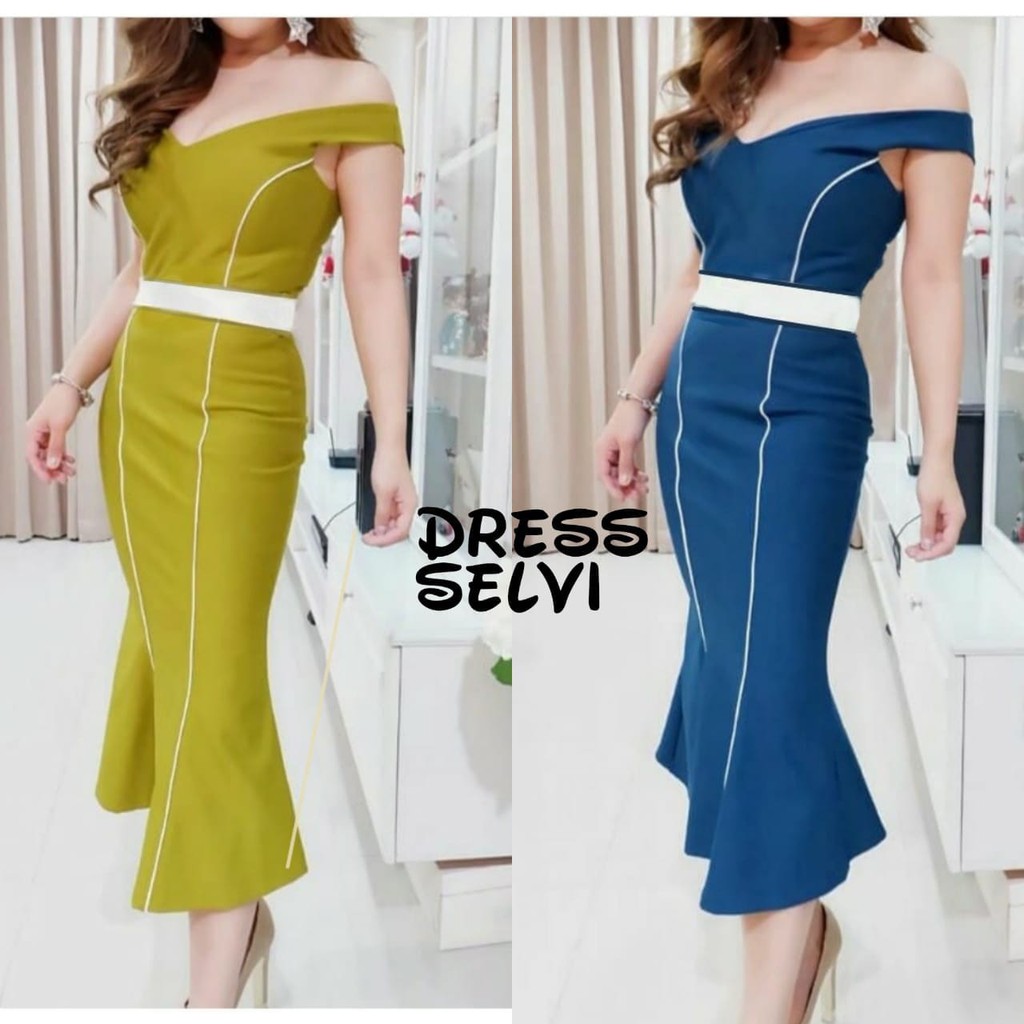 Đầm dạ hội Selvi Midi sang trọng cho nữ