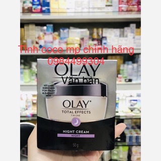 Kem dưỡng da chống lão hoá đêm Olay Total Effects 7in1,giảm nhăn,dưỡng sáng ẩm da 50ml