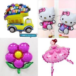 bóng kitty, công chúa bale,  Bông hoa,  hình xe HPBD trang trí sinh nhật