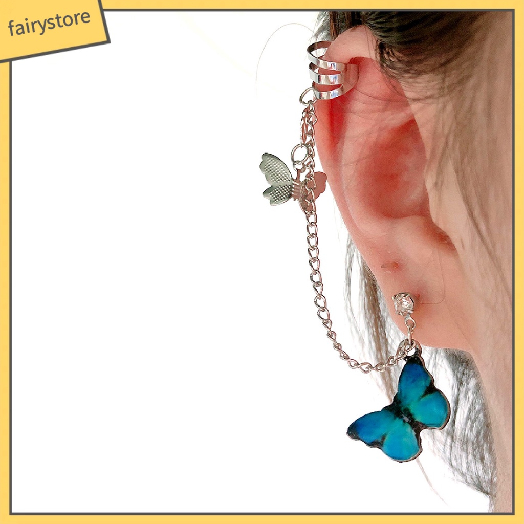 1 Khuyên Vành Tai Hình Bướm Cá Tính Cho Nữ