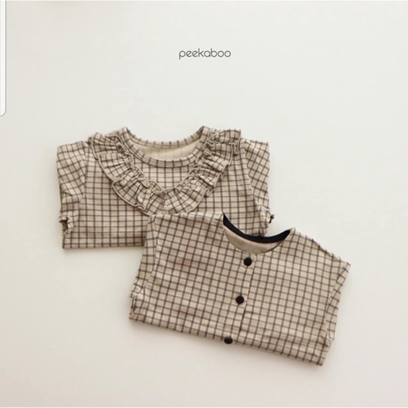 Bộ peekaboo kẻ sọc