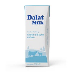Thùng sữa Đà Lạt milk 48 hộp/180ml ( có đường, ít đường, không đường)