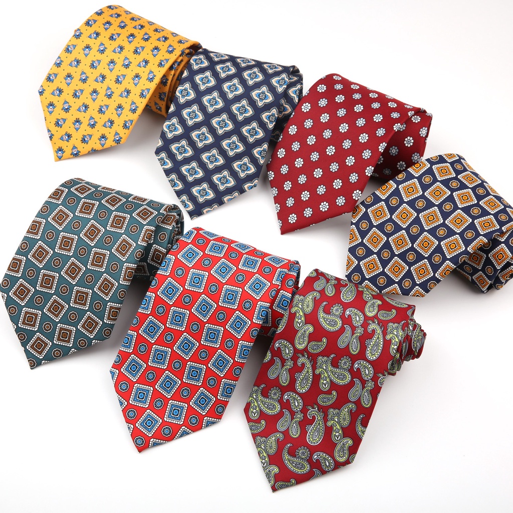 Cà Vạt Bản Rộng 9cm Phong Cách retro Lịch Lãm Cho Nam Nữ