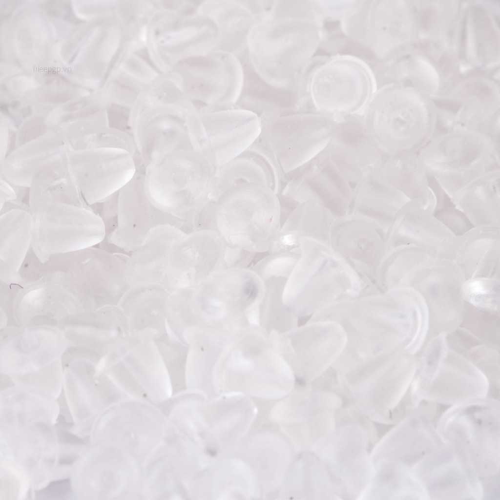 500 Nút chặn bông tai bằng silicon 4mm tiện dụng
