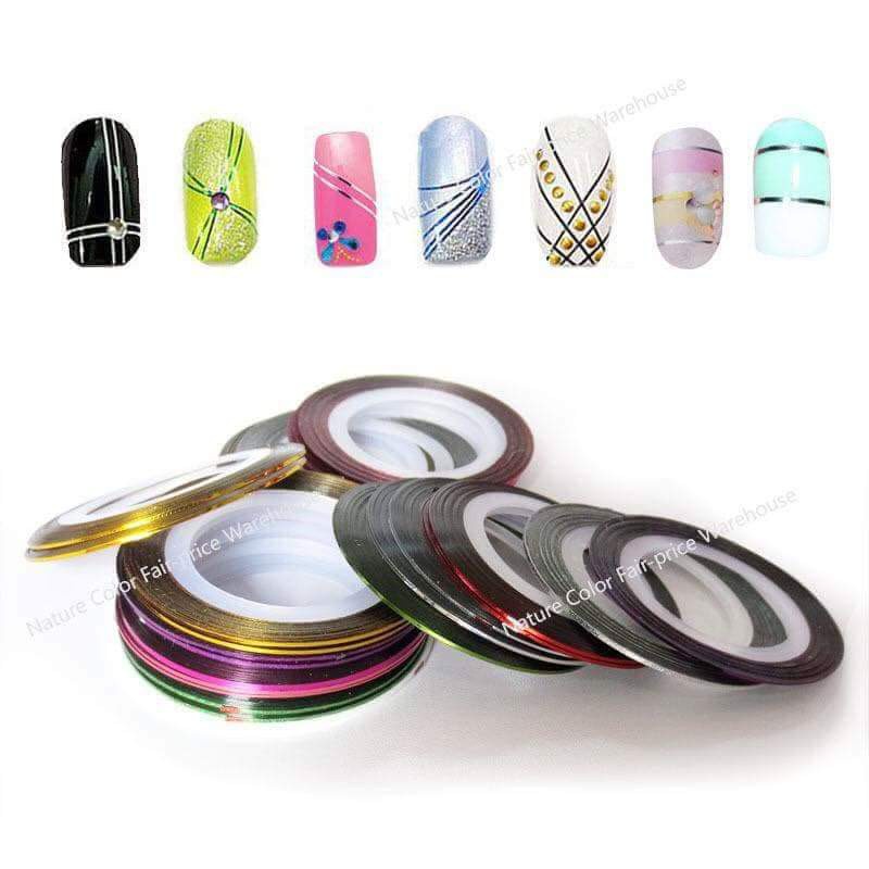 Phụ kiện trang trí móng Set line ( 1 set 30 màu )