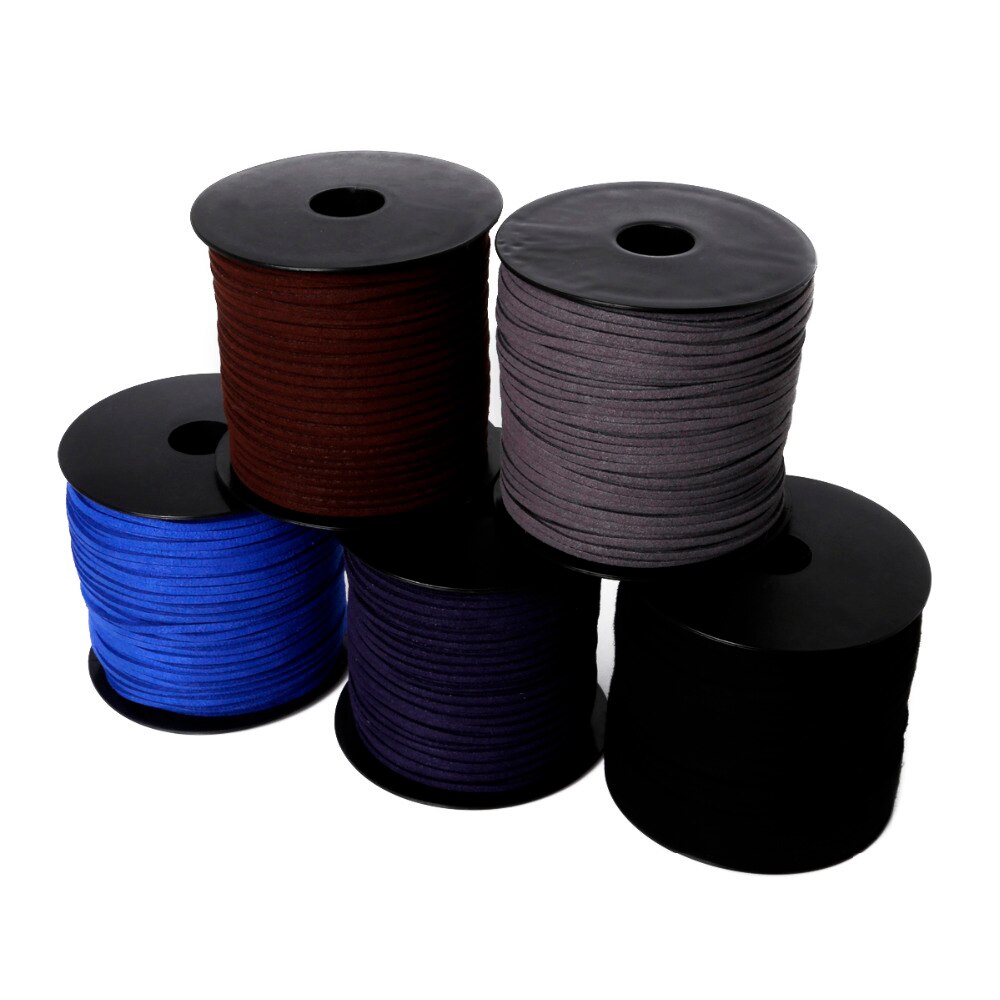 Cuộn dây da lộn kích thước 2.8mm dài 100 yard dùng làm đồ trang sức thủ công tiện lợi